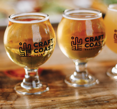 Picture of Craft Coast glassware with beer