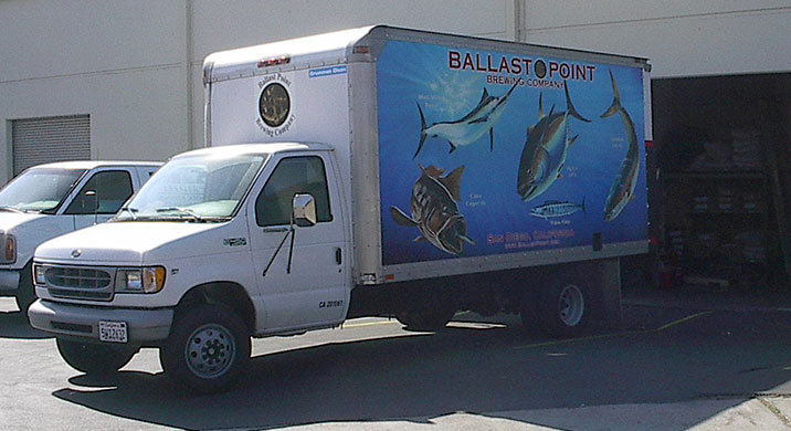 Photo of Ballast Point delivery truck