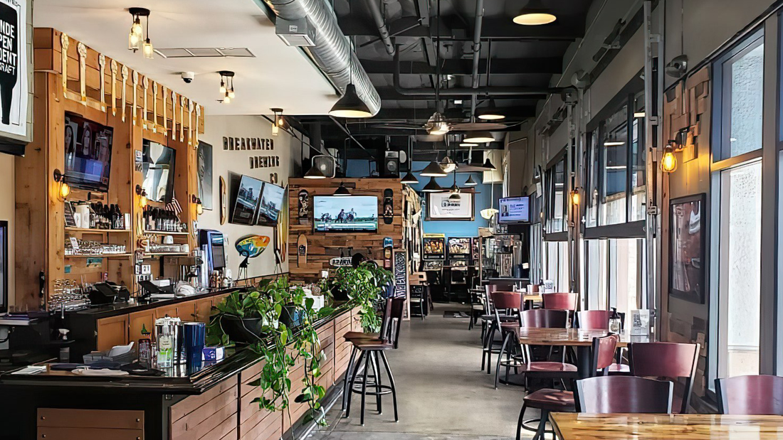 Picture of interior of Breakwater Brewing Co.