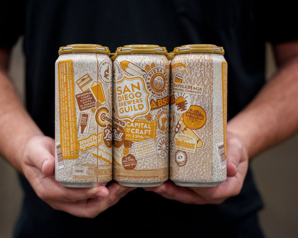 Picture of person holding 6-pack of 2022 Capital of Craft IPA cans